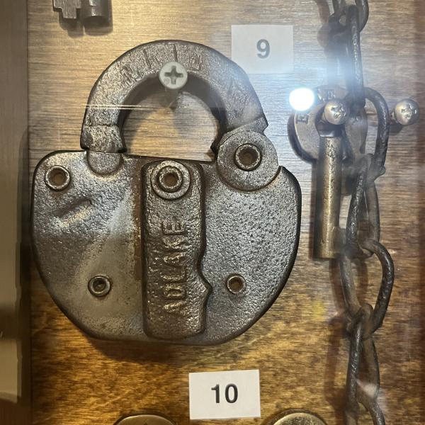 Erie Railroad switch lock and key