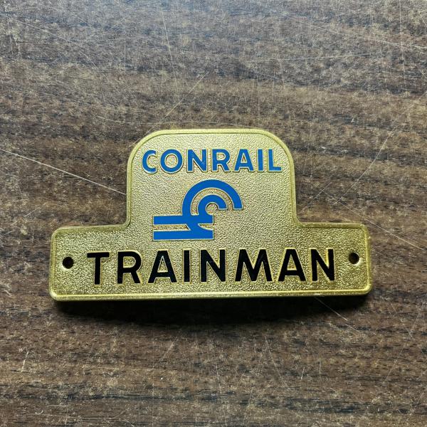 Conrail Trainman hat badge