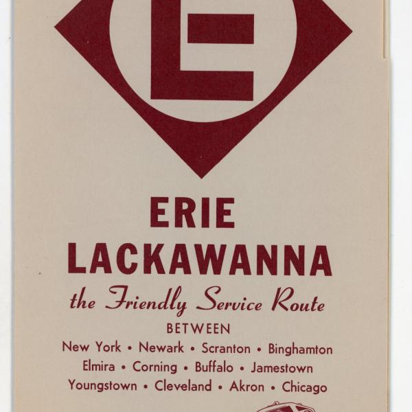 Erie Lackawanna ticket envelope, 1960s