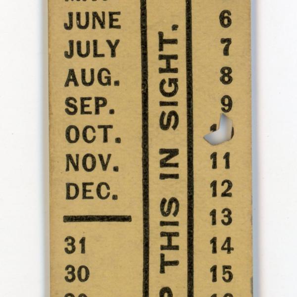 Erie Railroad seat check