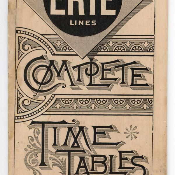 New York, Lake Erie & Western Railroad system timetable, December 1892