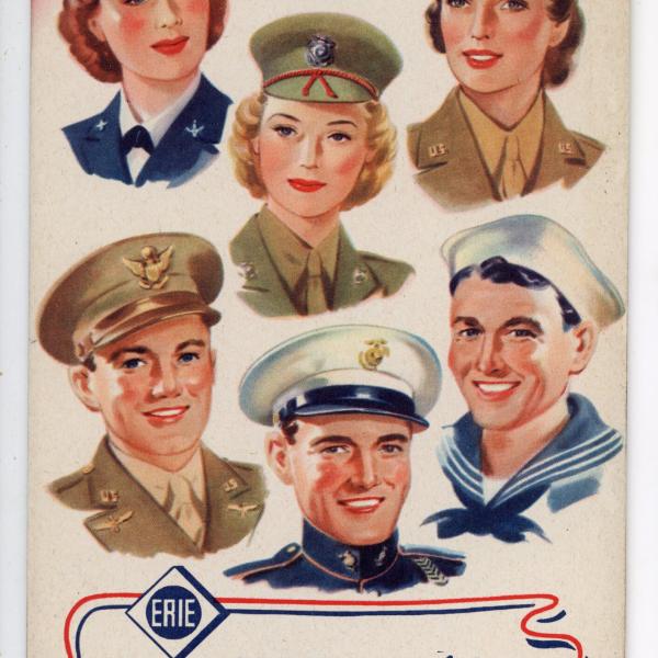 Map of the Erie Railroad for the Armed Forces