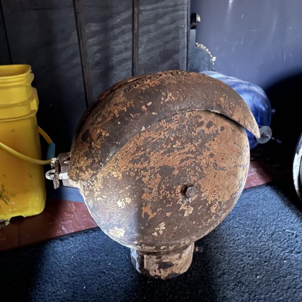 New York, Ontario & Western Railway grade crossing signal bell from Middletown, NY