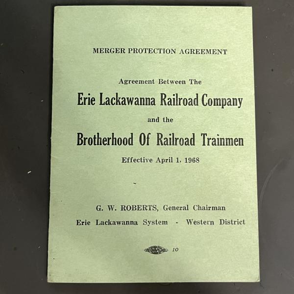 Merger Protection Agreement between the Erie Lackawanna Railroad Company and the Brotherhood of Railroad Trainmen