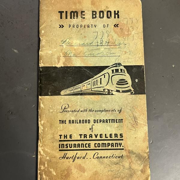 Time Book, The Railroad Department of The Travelers Insurance Company