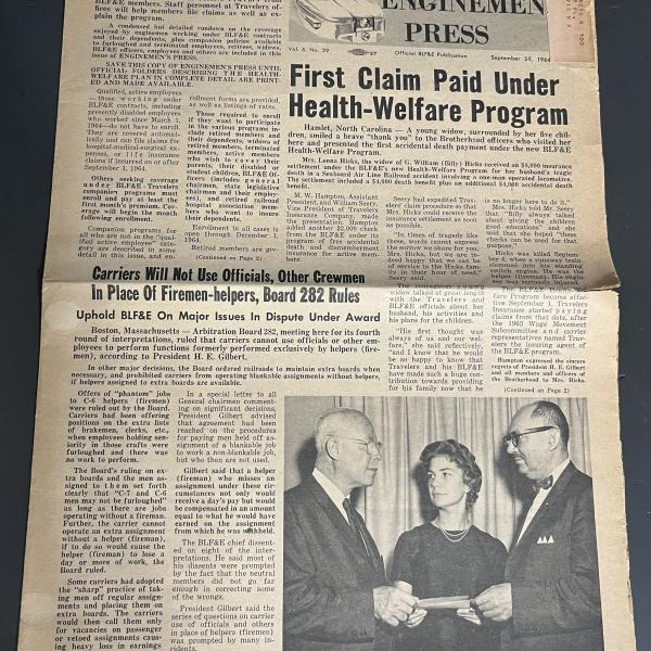 The Enginemen Press, official publication of the Brotherhood of Locomotive Firemen and Engineers, September 25, 1964