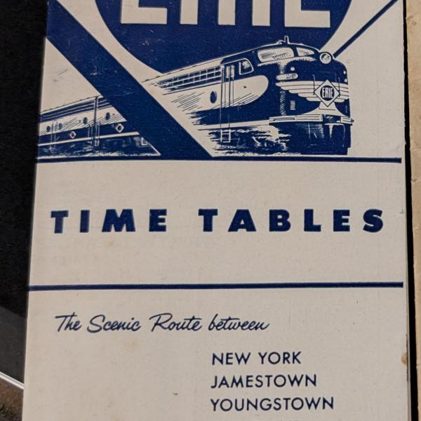 Erie Railroad system timetable, June 22, 1952