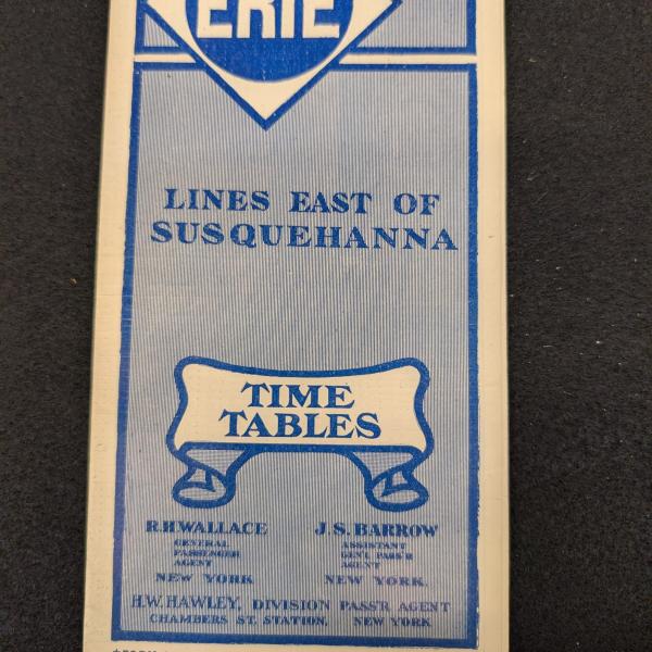Erie Railroad timetable, lines east of Susquehanna, October 20, 1907
