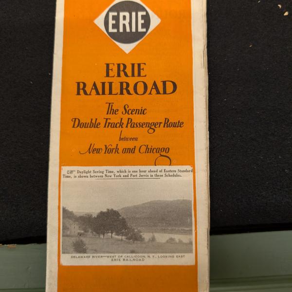 Erie Railroad system timetable, April 25, 1926