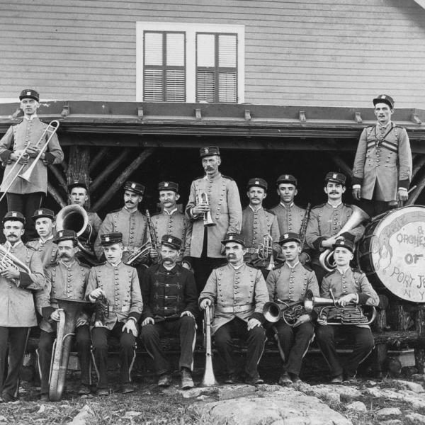 Framed photograph of Erie Band & Orchestra of Port Jervis, N.Y.