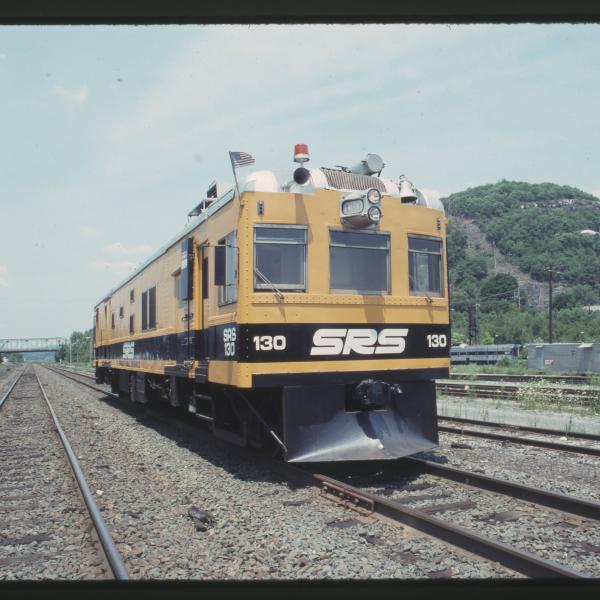 Photograph of Sperry Rail Car 130 on Conrail in Port Jervis, NY, June 26, 1991