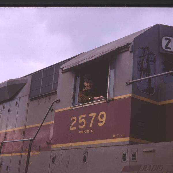 Photograph of Erie Lackawanna GP35 2579, April 1975