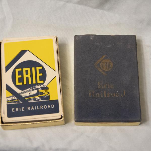 Erie Railroad Playing Cards - E8 Locomotive in Erie Logo