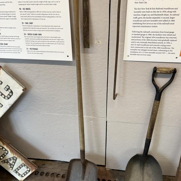 Erie Railroad trackman's shovel