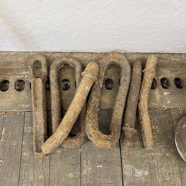 New York, Lake Erie & Western Railroad link and pin couplers, located near old freight house in Port Jervis, NY