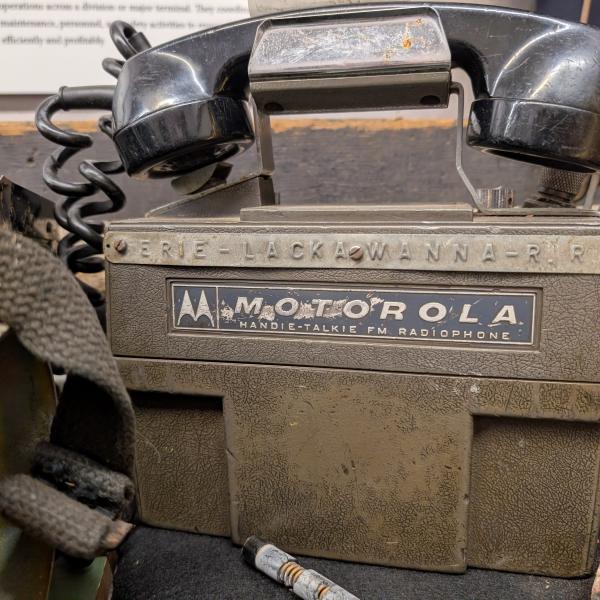 Erie Lackawanna R.R. marked Motorola Handie-Talkie FM Radiophone