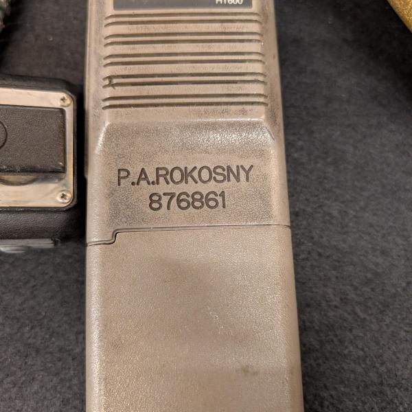 Conrail Motorola portable radio, marked P.A. Rokosny 876861