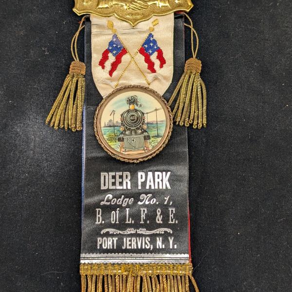 Deer Park Lodge No. 1, Brotherhood of Locomotive Firemen & Enginemen, Port Jervis, New York ribbon
