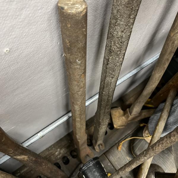 Pair of railroad spike pullers