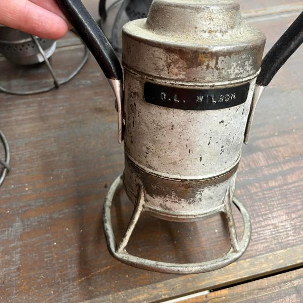 Adlake battery lantern, marked D.L. Wilson