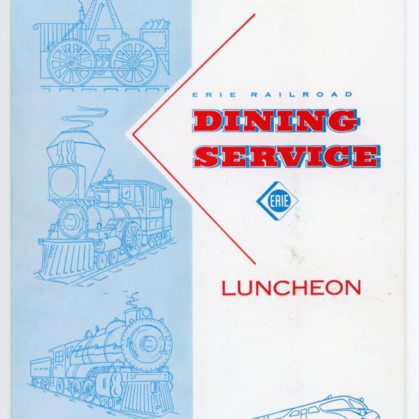 Erie Railroad dining car luncheon menu, August 15, 1960
