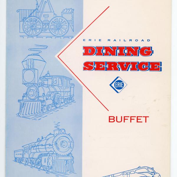 Erie Railroad dining car buffet menu, September 21, 1960