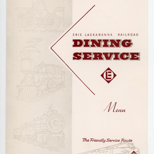 Erie Lackawanna dining car menu, 1960s