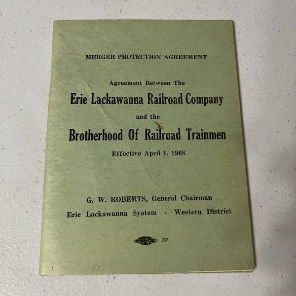 Merger Protection Agreement betweeen the Erie Lackawanna Railroad Company and the Brotherhood of Railroad Trainmen