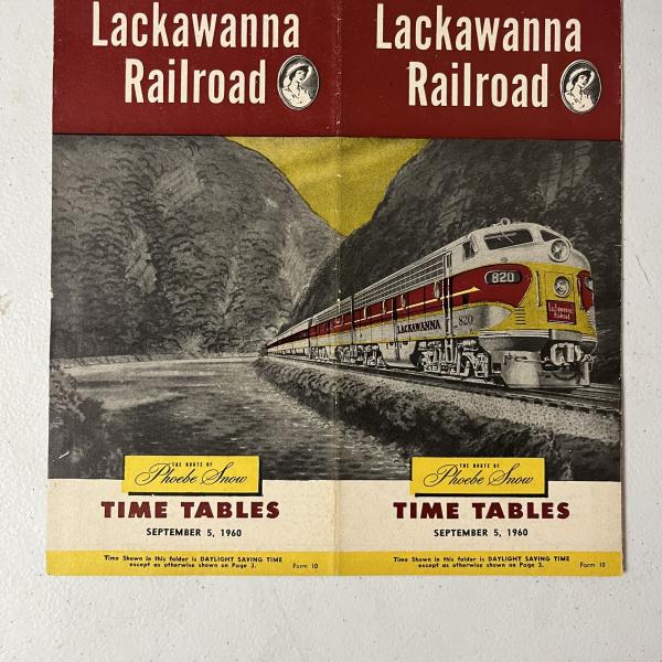 Lackawanna Railroad system timetable, September 5, 1960