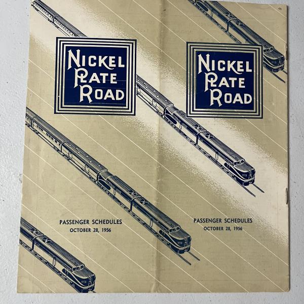 Nickel Plate Road system timetable, October 28, 1956