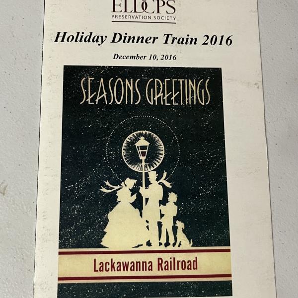 Erie Lackawanna Dining Car Preservation Society Holiday Dinner Train 2016