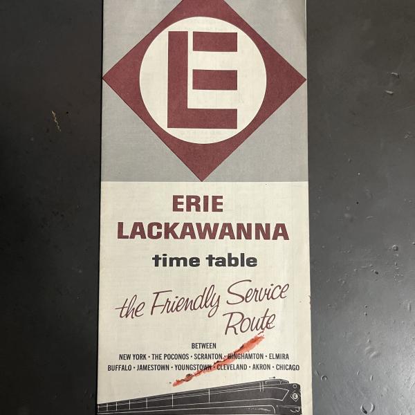 Erie Lackawanna system timetable, October 31, 1965
