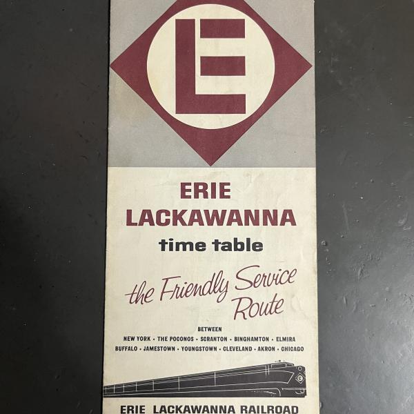 Erie Lackawanna system timetable, October 27, 1963