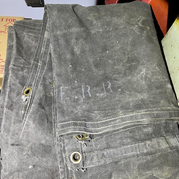 Erie Railroad tarp, from Port Jervis shops