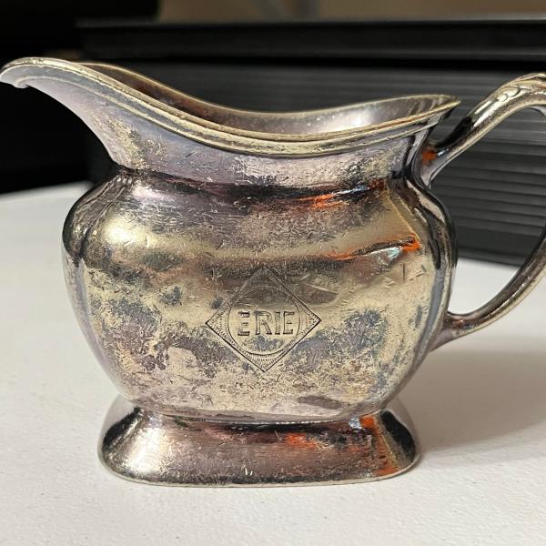 Erie Railroad Dining Car Silver Creamer