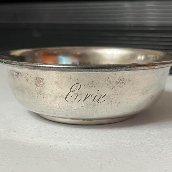 Erie Railroad Dining Car Silver Berry Bowl