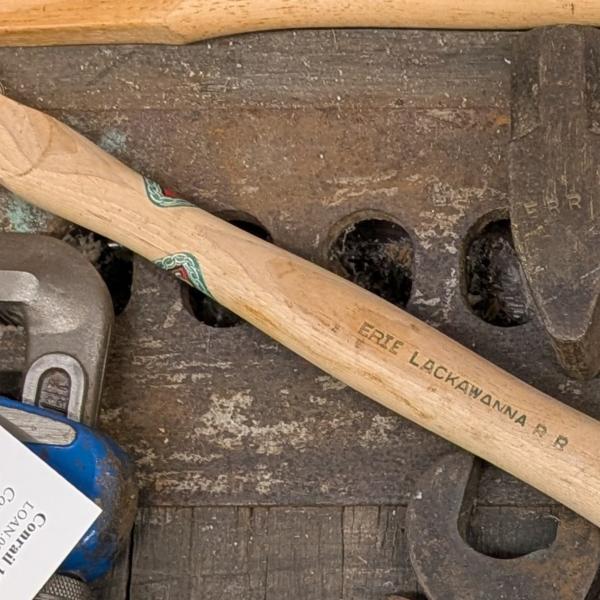 Erie Lackawanna new old stock tool handles, from Port Jervis shops