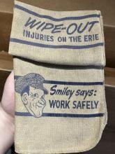 Erie Railroad shop rag