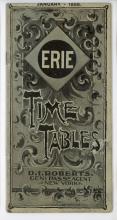 Erie Railroad system timetable, January 1898