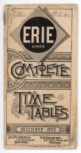 New York, Lake Erie & Western Railroad system timetable, December 1892