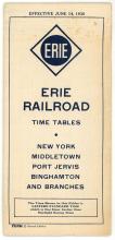 Erie Railroad timetable, New York-Middletown-Port Jervis-Binghamton-and Branches, June 14, 1936