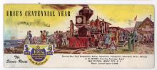 Erie's Centennial Year advertising card