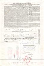 Erie Lackawanna stock certificate NC14411, December 23, 1960