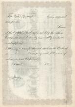 Port Jervis, Monticello & New York Railroad stock certificate 294, unissued
