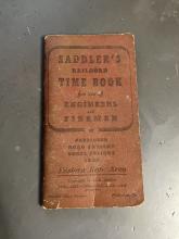 Saddler's Railroad Time Book for use of Engineers and Firemen, 1936-1937-1939-1941-1944-1945