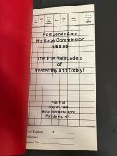 Program for Port Jervis Area Heritage Commission Salutes the Erie Railroaders of Yesterday and Today!, July 26, 1980 (disguised as Brotherhood of Railroad Trainmen Time Book)