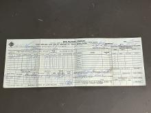 Erie Railroad Time Return and Delay Report of Train Employees, Train NY98 at PO (Port Jervis, NY), March 30, 1957