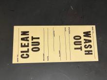 Erie Lackawanna bad order tag (tan), November 1972