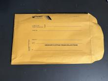 NJ Transit envelope for Receiver's Office-Train Collections, November 1994