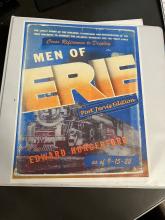 Men of Erie binder with employment records of Port Jervis shop employees, printed from Steamtown National Historic Site archives